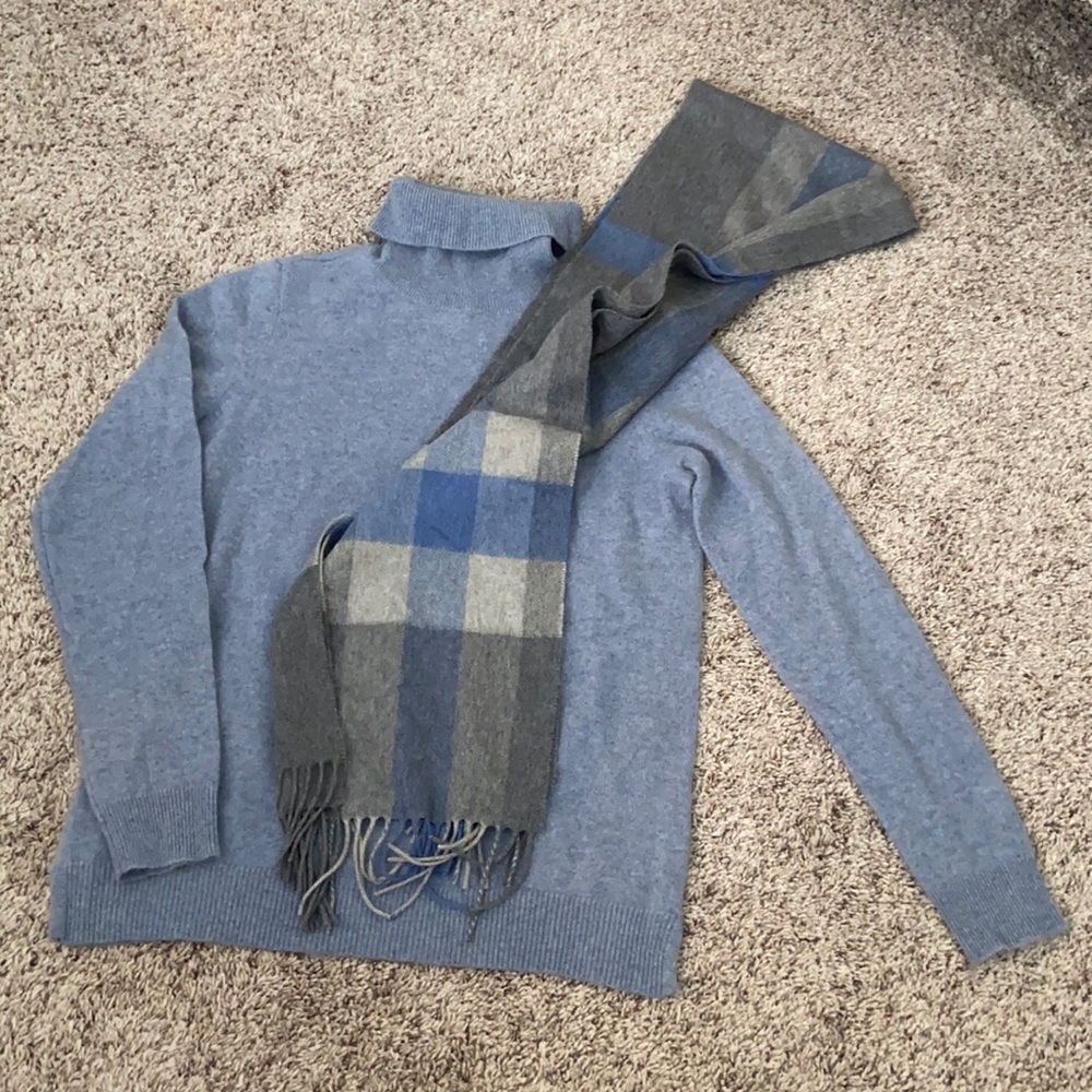 Belle France Cashmere Sweater & Matching Scarf